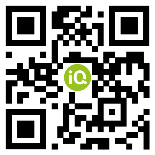 Scan the QR and download the iQ App