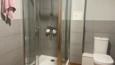 One of two shower rooms